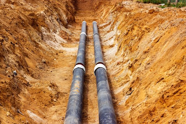 Water Line Trenching in Paducah