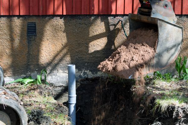 Sewer Line Digging